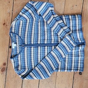 Christopher Banks zipper cardigan medium